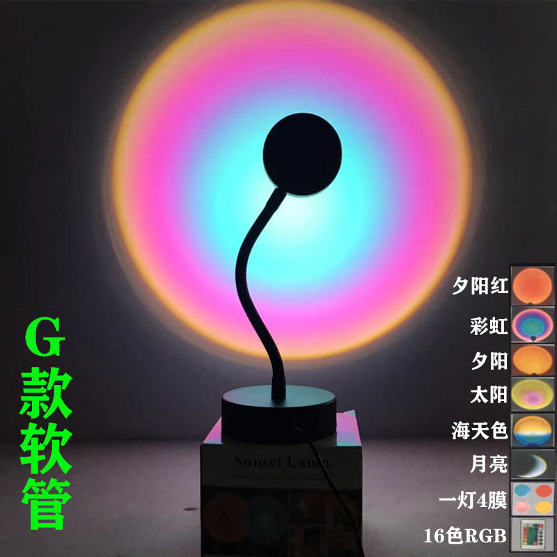 Sunset Projection Lamp – Instant Cozy Glow for Photos & Bedroom