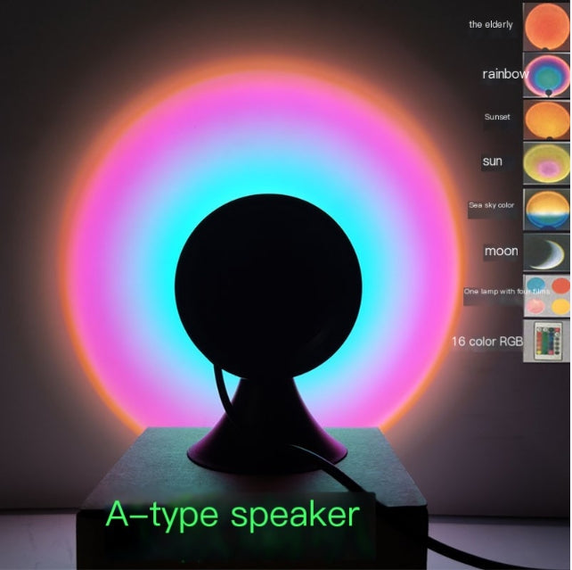Sunset Projection Lamp – Instant Cozy Glow for Photos & Bedroom