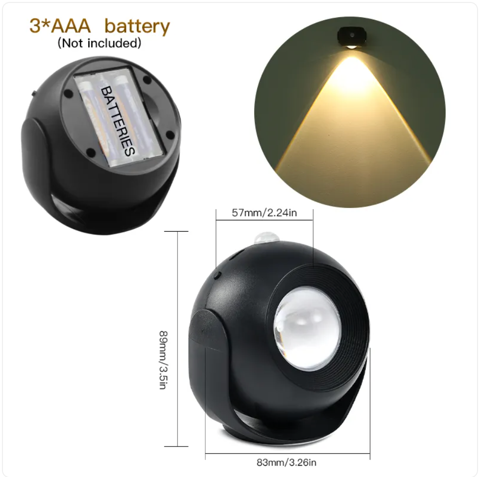 Motion-Sensor Wall Light – Rechargeable, Sticks Anywhere, Hands Free