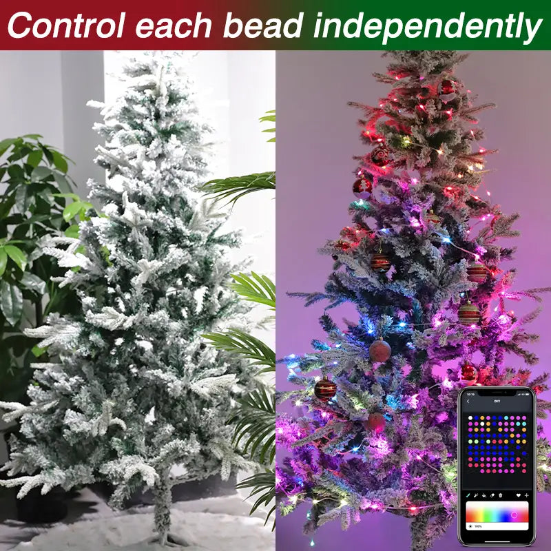 RGB Fairy String Lights – App-Controlled Color for Any Room