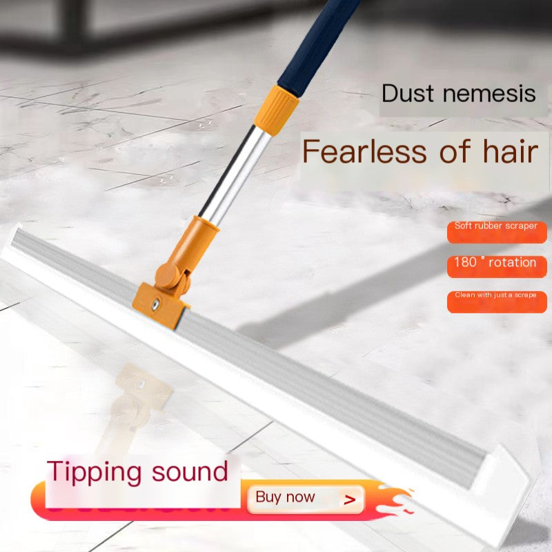 Magic Silicone Broom – Streak-Free Floors & Hidden Pet Hair Lifter