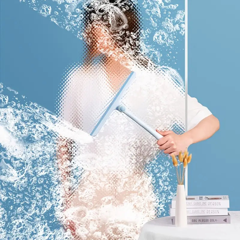 Long-Handle Shower Squeegee – Streak-Free Glass in One Swipe