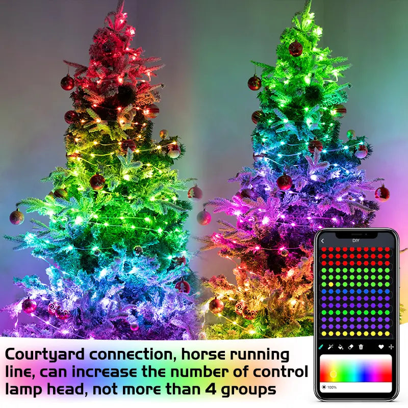 RGB Fairy String Lights – App-Controlled Color for Any Room