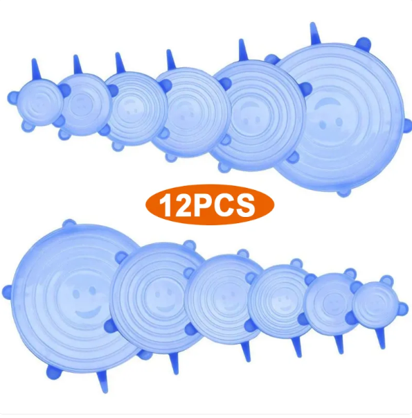 Reusable Silicone Stretch Lid Set – Ditch the Cling Film for Good