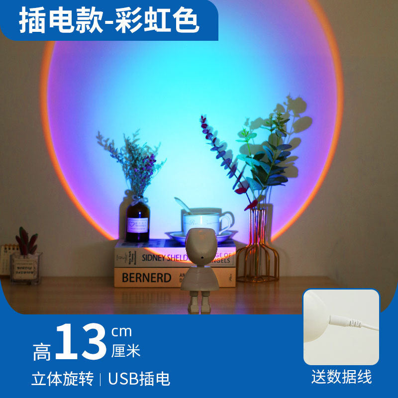 Astronaut Sunset Light – Whimsical Glow for Desk, Shelf & Streams