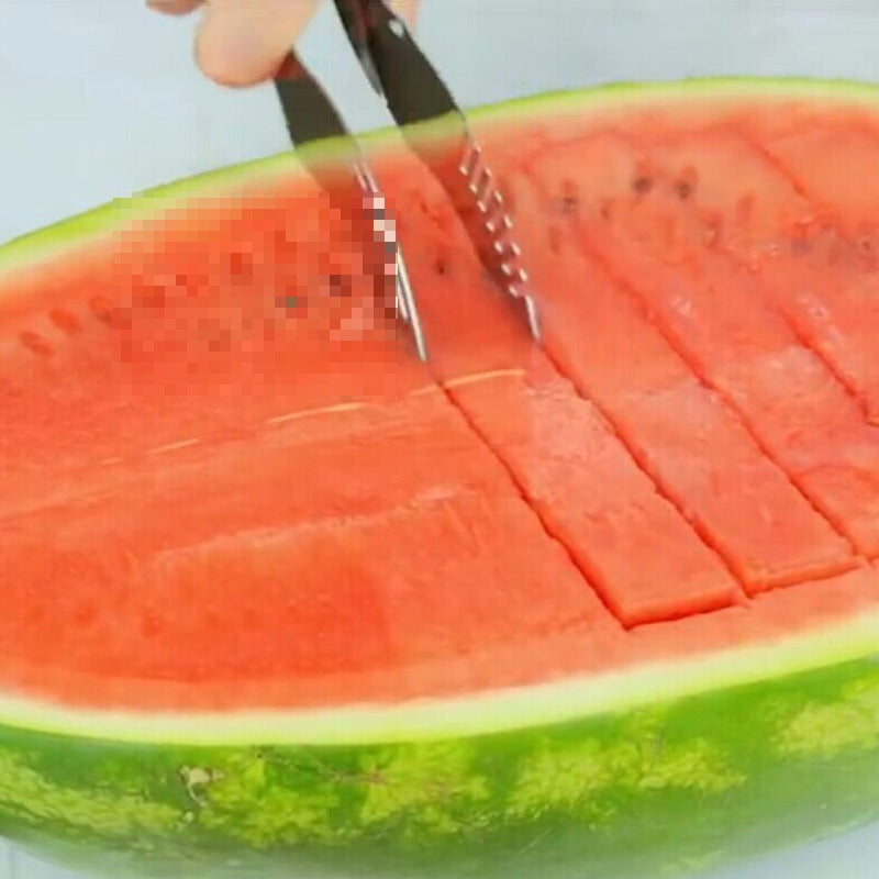 Stainless Watermelon Slicer – Neat Cubes Straight From the Rind