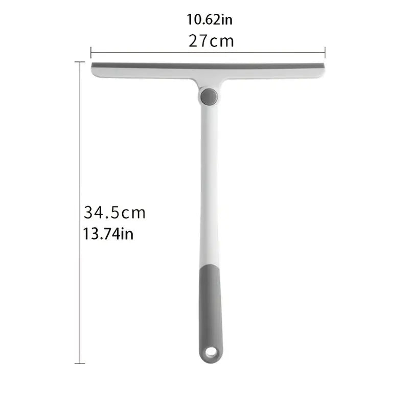 Long-Handle Shower Squeegee – Streak-Free Glass in One Swipe