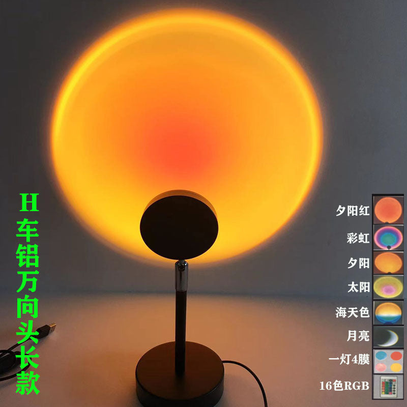 Sunset Projection Lamp – Instant Cozy Glow for Photos & Bedroom