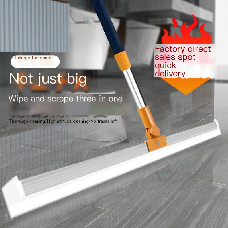 Magic Silicone Broom – Streak-Free Floors & Hidden Pet Hair Lifter