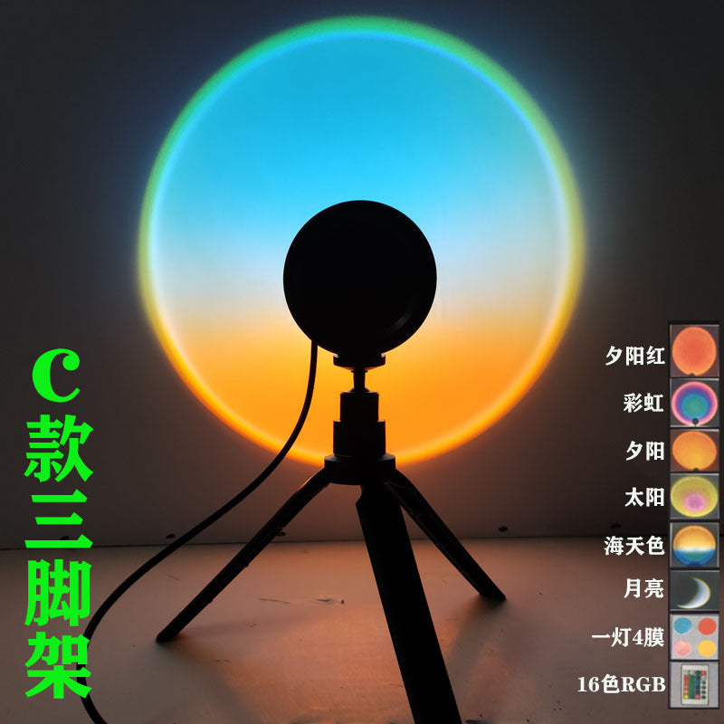 Sunset Projection Lamp – Instant Cozy Glow for Photos & Bedroom