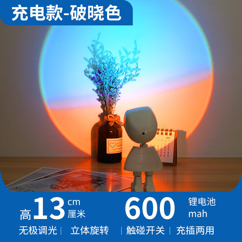 Astronaut Sunset Light – Whimsical Glow for Desk, Shelf & Streams