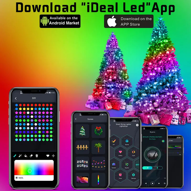 RGB Fairy String Lights – App-Controlled Color for Any Room
