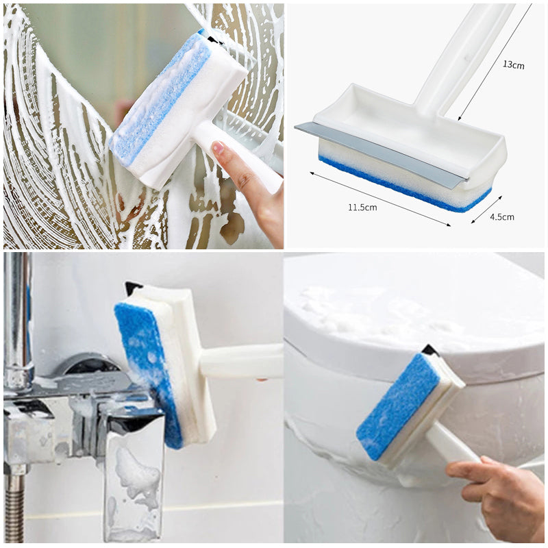 Double-Sided Window Squeegee – Scrub and Clear in One Pass