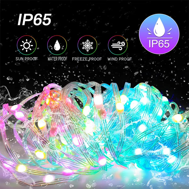 RGB Fairy String Lights – App-Controlled Color for Any Room