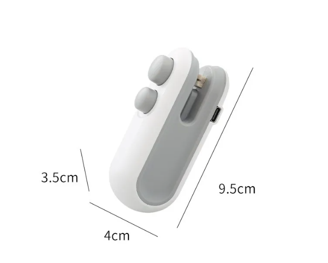 USB Bag Sealer & Cutter – Keep Snacks Fresh, Skip the Clips