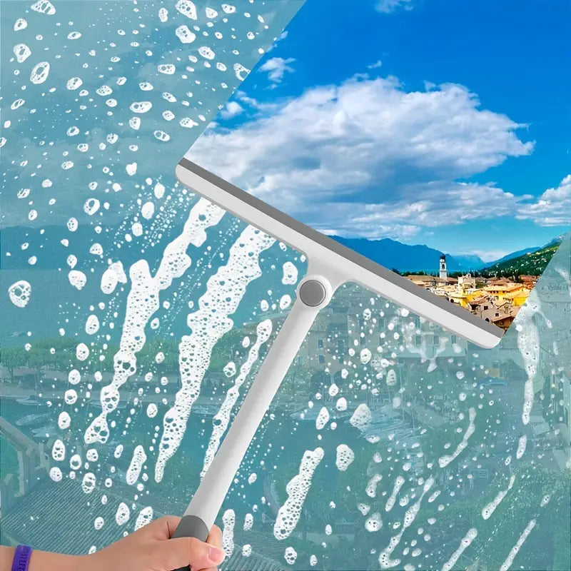 Long-Handle Shower Squeegee – Streak-Free Glass in One Swipe