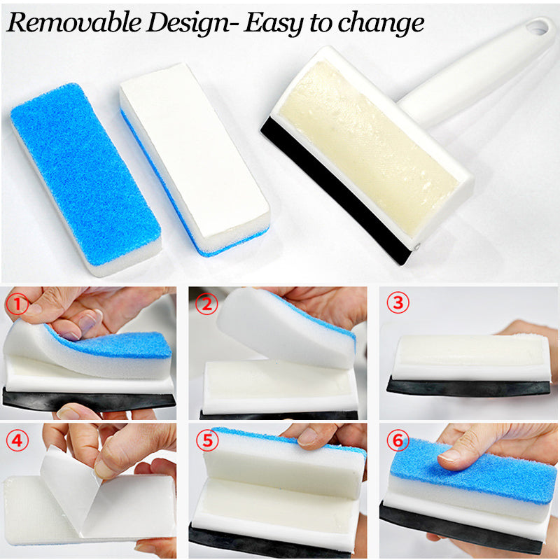 Double-Sided Window Squeegee – Scrub and Clear in One Pass