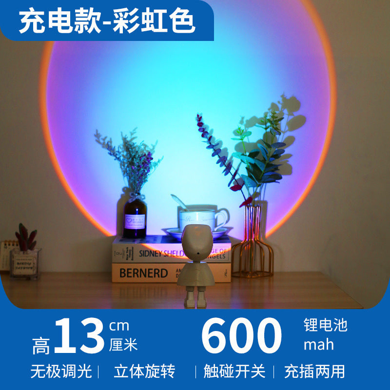 Astronaut Sunset Light – Whimsical Glow for Desk, Shelf & Streams