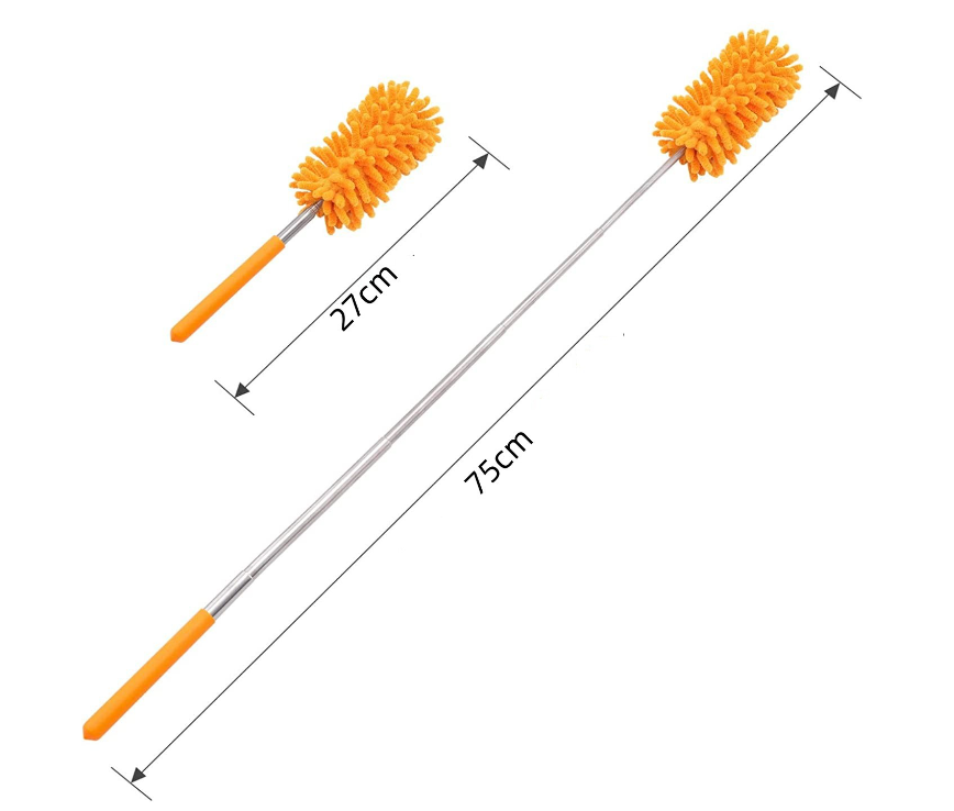 Extendable Microfiber Duster – Bends & Reaches High Without a Ladder