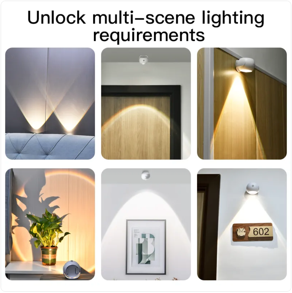 Motion-Sensor Wall Light – Rechargeable, Sticks Anywhere, Hands Free