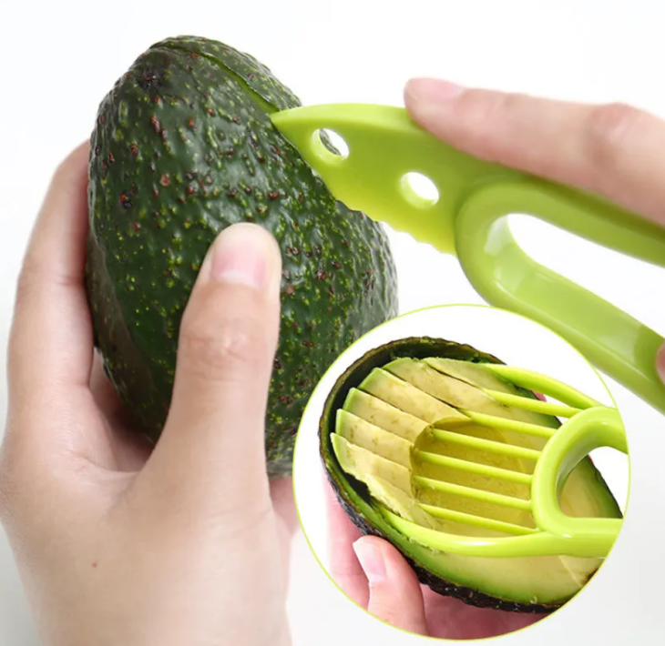 Avocado 3-in-1 Slicer – Split, Pit & Slice Without the Knife