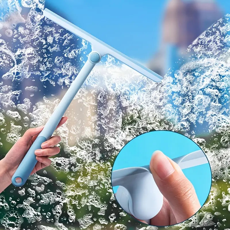 Long-Handle Shower Squeegee – Streak-Free Glass in One Swipe