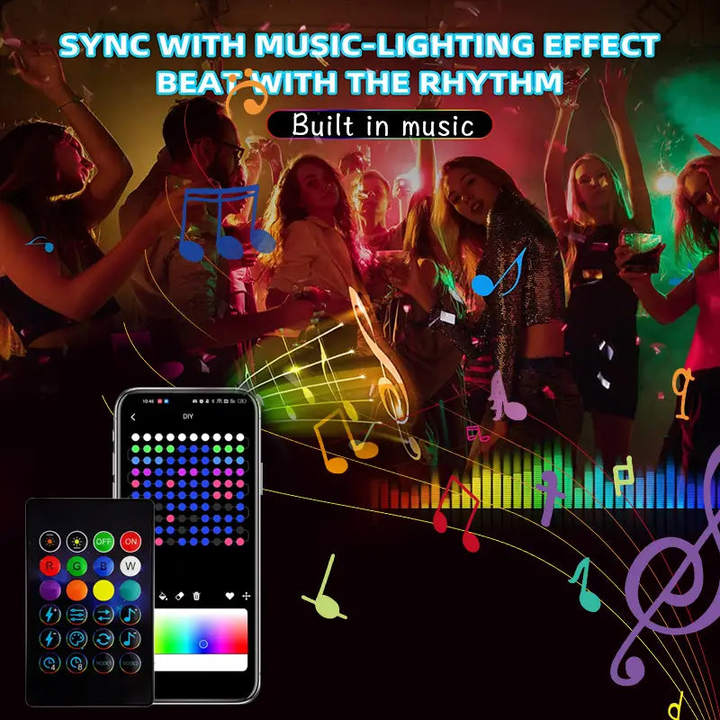RGB Fairy String Lights – App-Controlled Color for Any Room