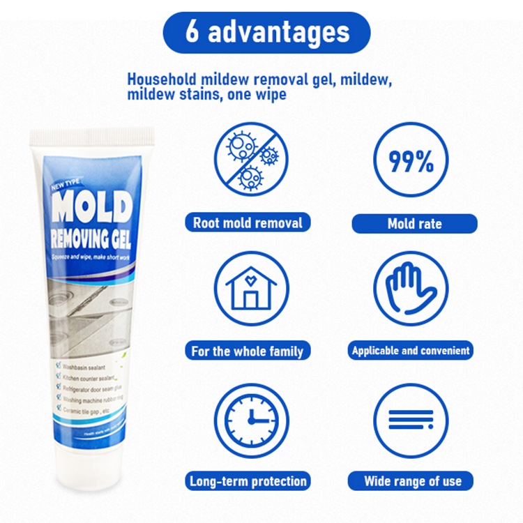 Mold & Mildew Stain Remover Gel – Squeeze, Wait, Wipe Grout Clean