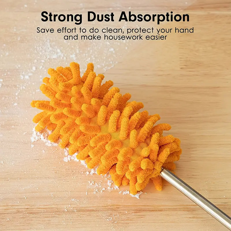 Extendable Microfiber Duster – Bends & Reaches High Without a Ladder