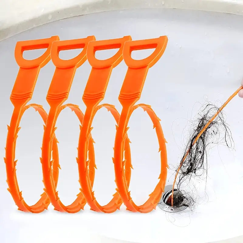 Drain Snake Hair Clog Remover – Clear Slow Drains, No Chemicals